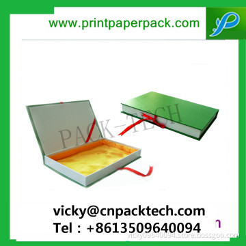 Luxury Bespoke Hinged Lids Ribbon Gift Book Boxes One Piece Folding Set-up Box Decorative Hair Extension Packaging Box